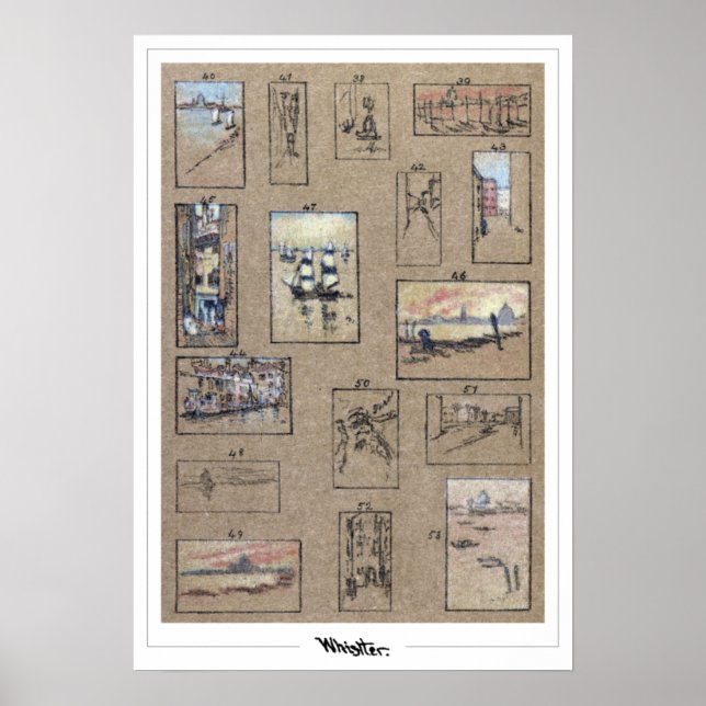 James McNeill Whistler Zedign Art Poster #339-2 (Vorne)