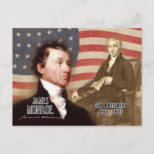 James Monroe - 5. Präsident der USA Postkarte