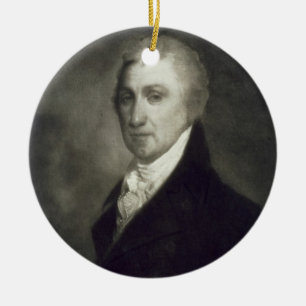 James Monroe, 5. Präsident der Vereinigten Staaten Keramikornament