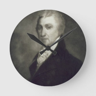 James Monroe, 5th President of the United States o Runde Wanduhr