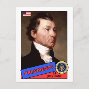 James Monroe Baseballkarte Postkarte