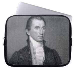 James Monroe, graviert durch Asher Brown Durand Laptopschutzhülle