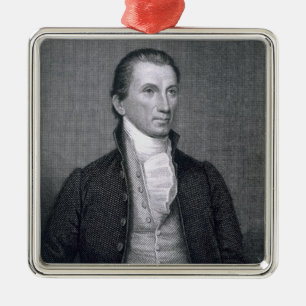 James Monroe, graviert durch Asher Brown Durand Ornament Aus Metall