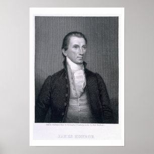 James Monroe, graviert durch Asher Brown Durand Poster