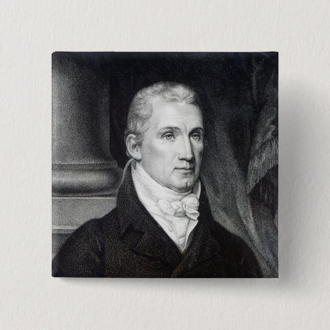James Monroe, graviert von Thomas Gimbrede Button (Vorderseite)