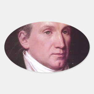 James Monroe Ovaler Aufkleber