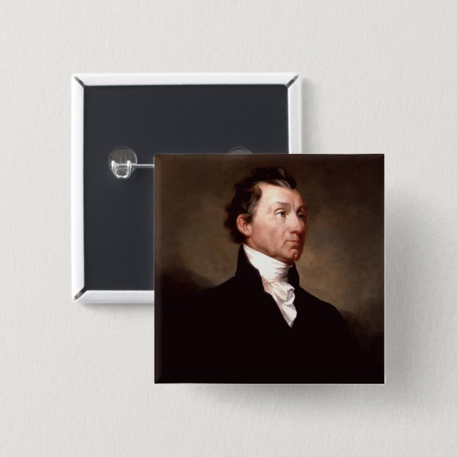 James Monroe Portrait, früherer amerikanischer Prä Button (Vorne & Hinten)