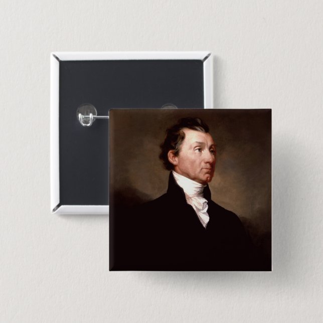 James Monroe Portrait, früherer amerikanischer Prä Button (Vorne & Hinten)