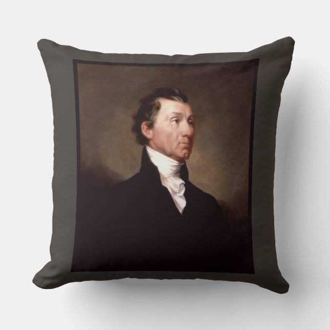 James Monroe Portrait, früherer amerikanischer Prä Kissen (Vorderseite)