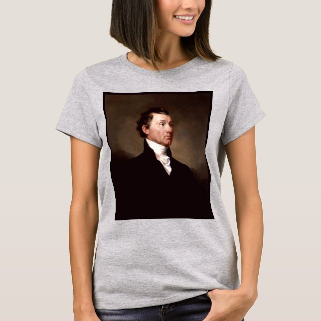 James Monroe Portrait, früherer amerikanischer Prä T-Shirt (Vorderseite)