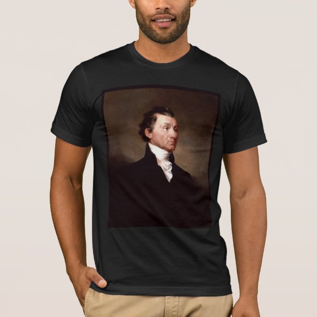 James Monroe Portrait, früherer amerikanischer Prä T-Shirt (Vorderseite)