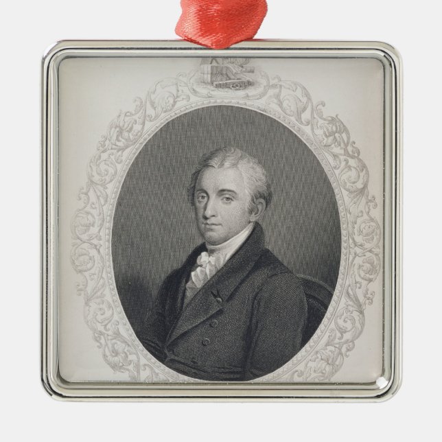James Monroe Silbernes Ornament (Vorne)