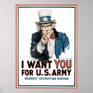 James Montgomery Flagg Wollte ich Ihnen für die US Poster