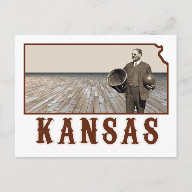 James Naismith Basketball Postkarte (Vorderseite)