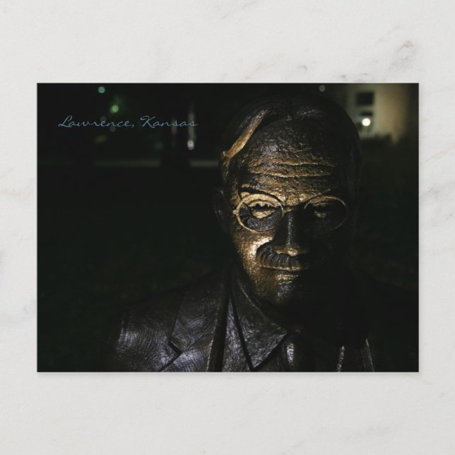 James Naismith Bronze Statue Postcard Postkarte (Vorderseite)