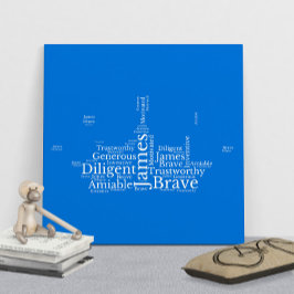 James Name Cloud Customizable Poster