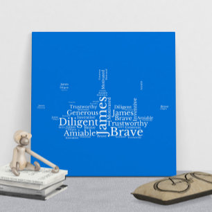 James Name Cloud Customizable Poster