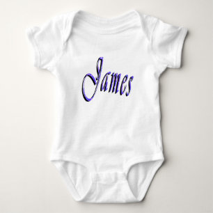 James, Name, Logo, Baby-Cotton-Bodysuit Baby Strampler