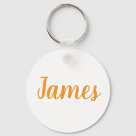 James name Metal ring keychain Schlüsselanhänger