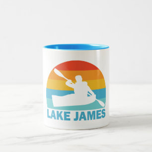James North Carolina Kayak Zweifarbige Tasse