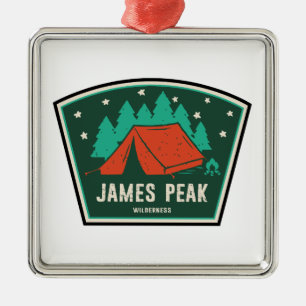 James Peak Wilderness Colorado Camping Ornament Aus Metall