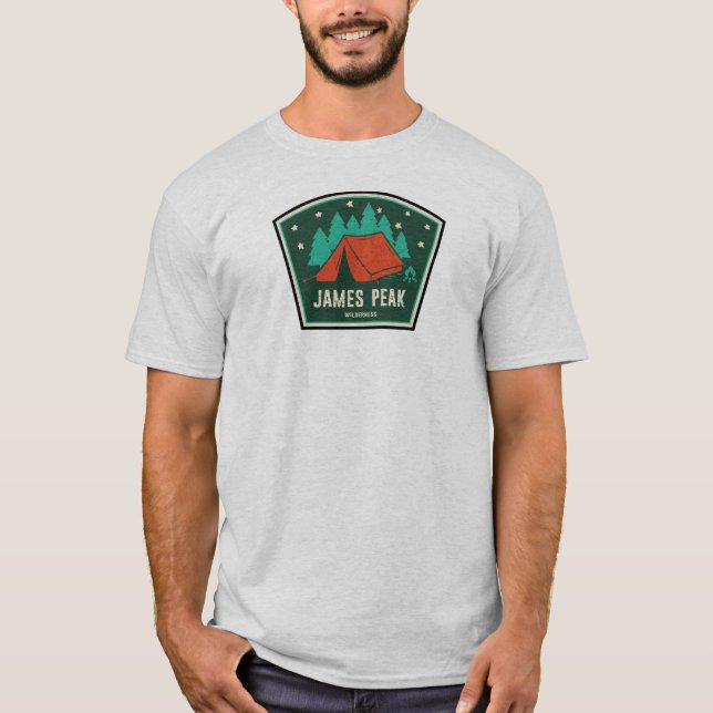 James Peak Wilderness Colorado Camping T-Shirt (Vorderseite)