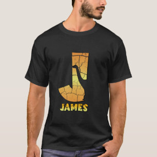 James personalisierte Jungs Dinosaurier niedliche T-Shirt
