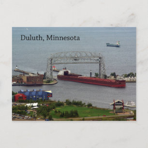 James R. Barker betritt die duluth Postkarte