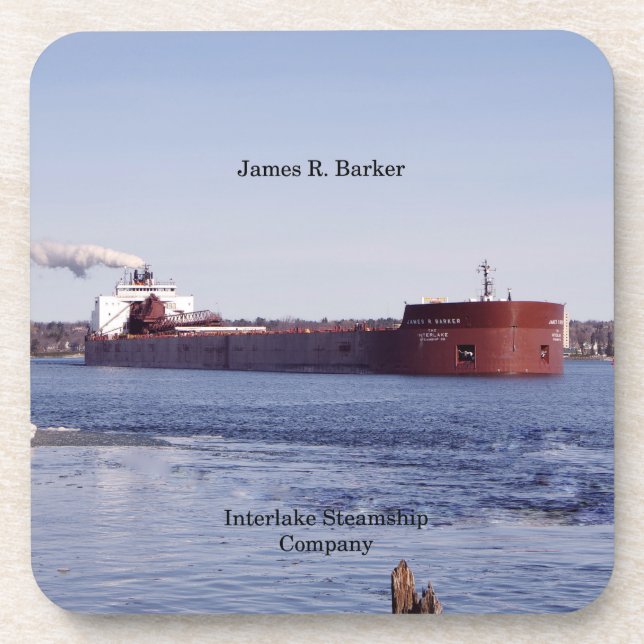 James R. Barker Set von 6 Untersetzer aus hartem K (Vorderseite)