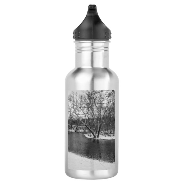 James River Cuts Back Grayscale Water Bottle Edelstahlflasche (Rechts)