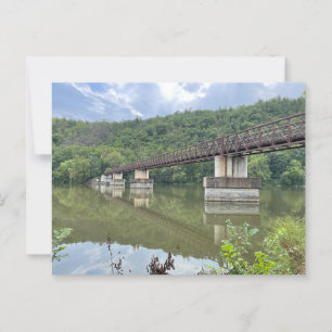 James River Footbridge Appalachian Trail Postcard Postkarte