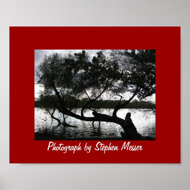 James River in der Silhouette Poster (Vorne)