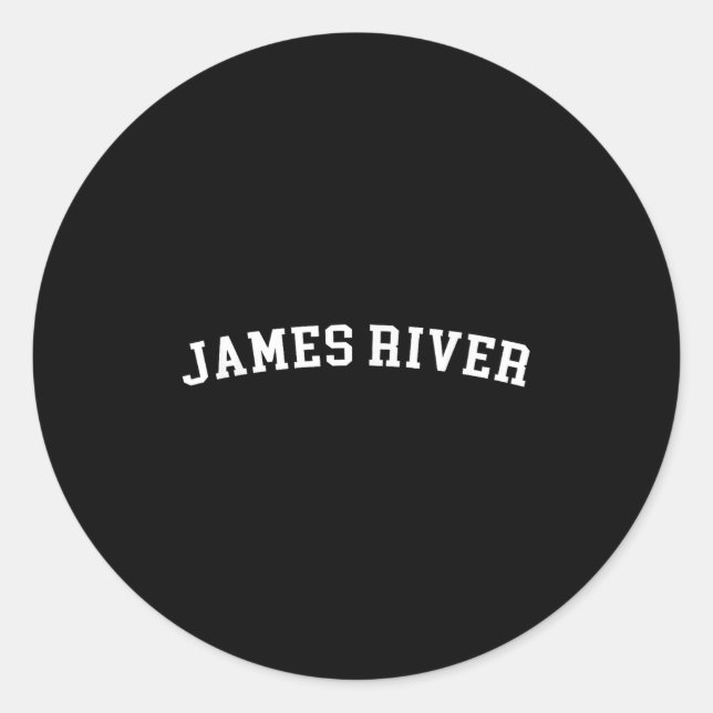 James River Runder Aufkleber (Vorderseite)