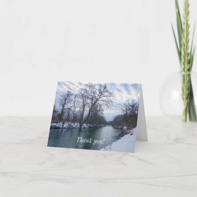 James River Winter Dankycard Dankeskarte (Vorderseite)