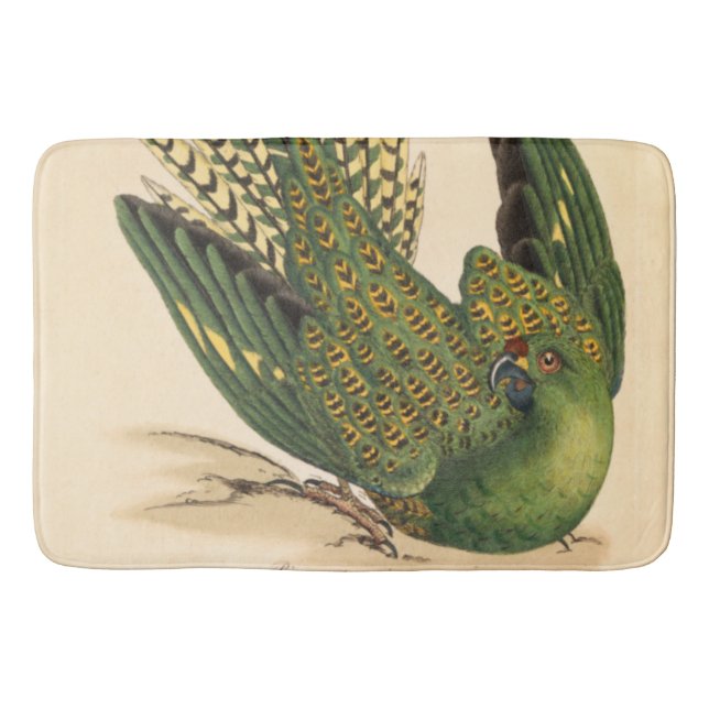 James Sowerby Ground Parrot, Psittacus terrestris Badematte (Vorderseite)