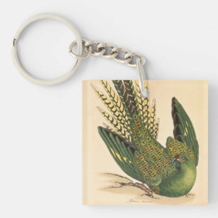 James Sowerby Ground Parrot, Psittacus terrestris Schlüsselanhänger