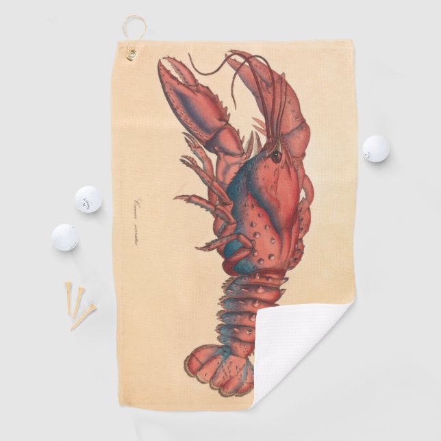 James Sowerby Serrated Lobster Golfhandtuch (Insitu)