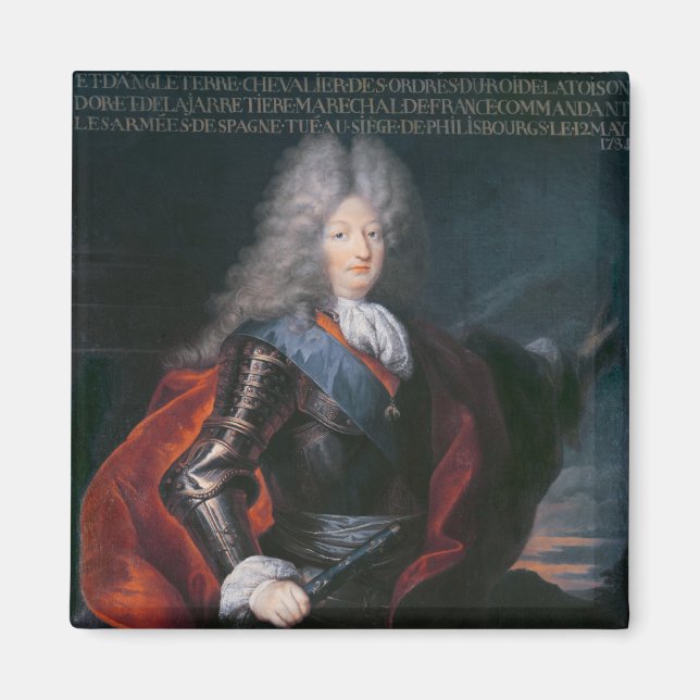 James Stuart Fitzjames Erster Herzog von Berwick Magnet (Vorne)
