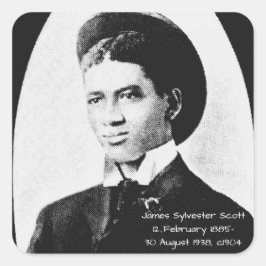 James Sylvester Scott Quadratischer Aufkleber