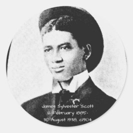 James Sylvester Scott Runder Aufkleber