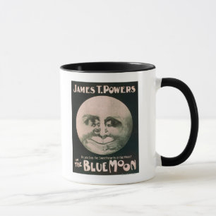 James T. Powers im blauer Mond-Theater Tasse