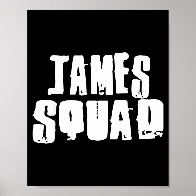 James Team Name Lustiger James  Poster (Vorne)
