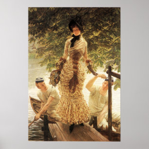 James Tissot auf dem Themse-Poster Poster
