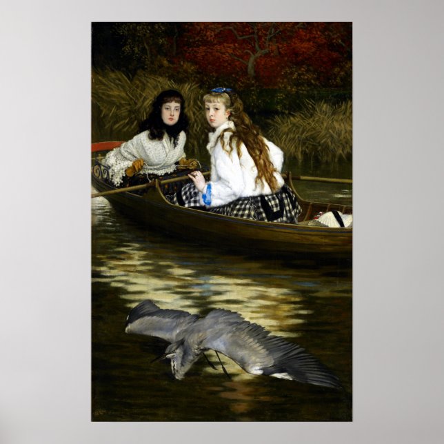 James Tissot Auf der Themse, ein Held Poster (Vorne)