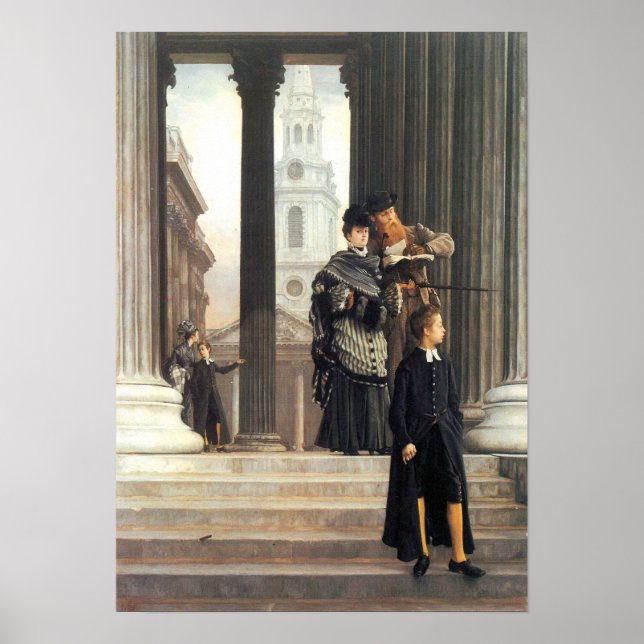 James Tissot - Besucher in London Poster (Vorne)