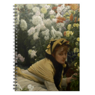 James Tissot Chrysanthemen Notizblock