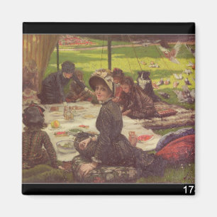 James Tissot   das Picknick, c.1881-2 Magnet