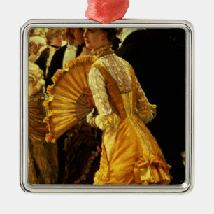James Tissot der Ball, c.1878 Silbernes Ornament