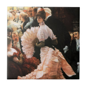 James Tissot die politische Dame Tile Fliese