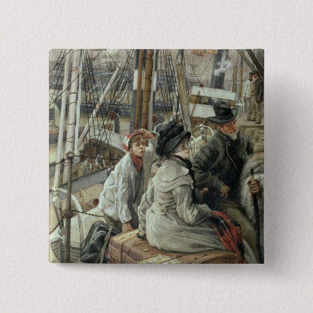 James Tissot | durch Wasser, c.1881-2 Button (Vorderseite)